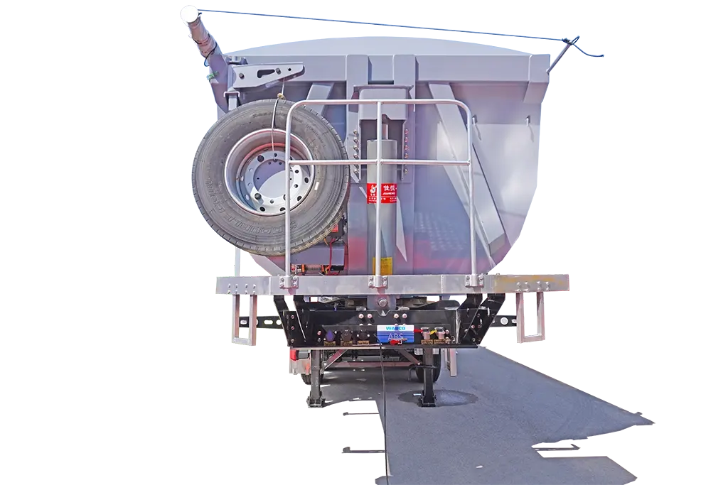 3-axle U-shaped Rear Dumper Semi-trailer Rear tipper truck for sale
