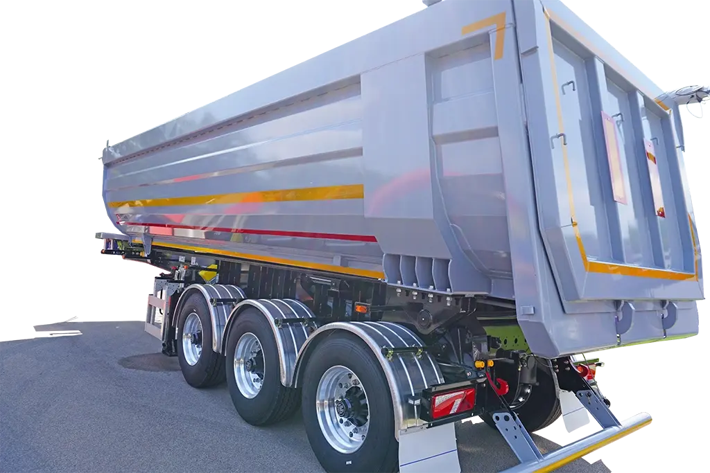 3-axle U-shaped Rear Dumper Semi-trailer Rear tipper truck for sale