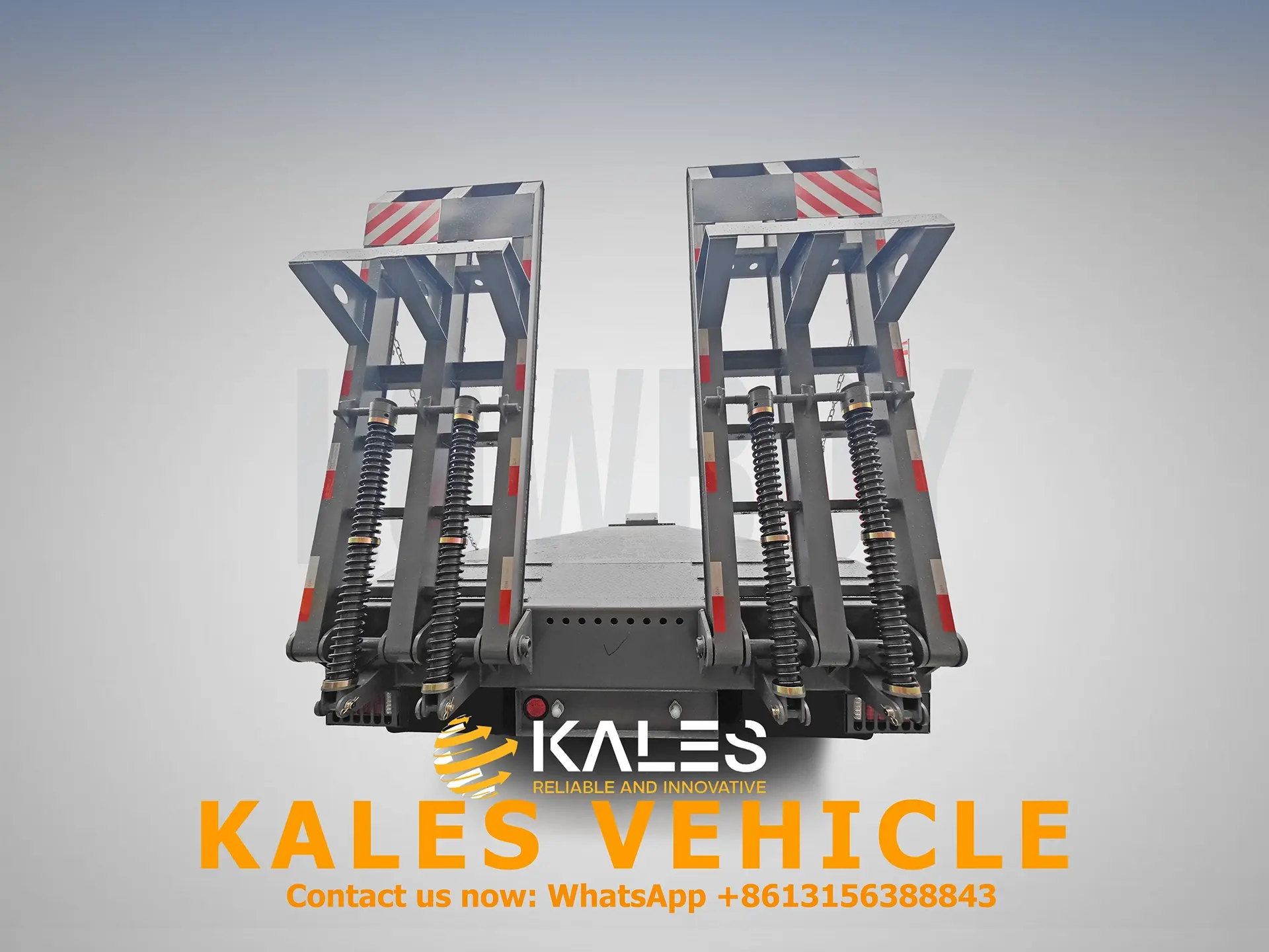 80-Ton Lowbed Semi Trailer – Heavy-Duty 3-Axle Lowboy for Excavator, Mining & Wind Equipment Transport