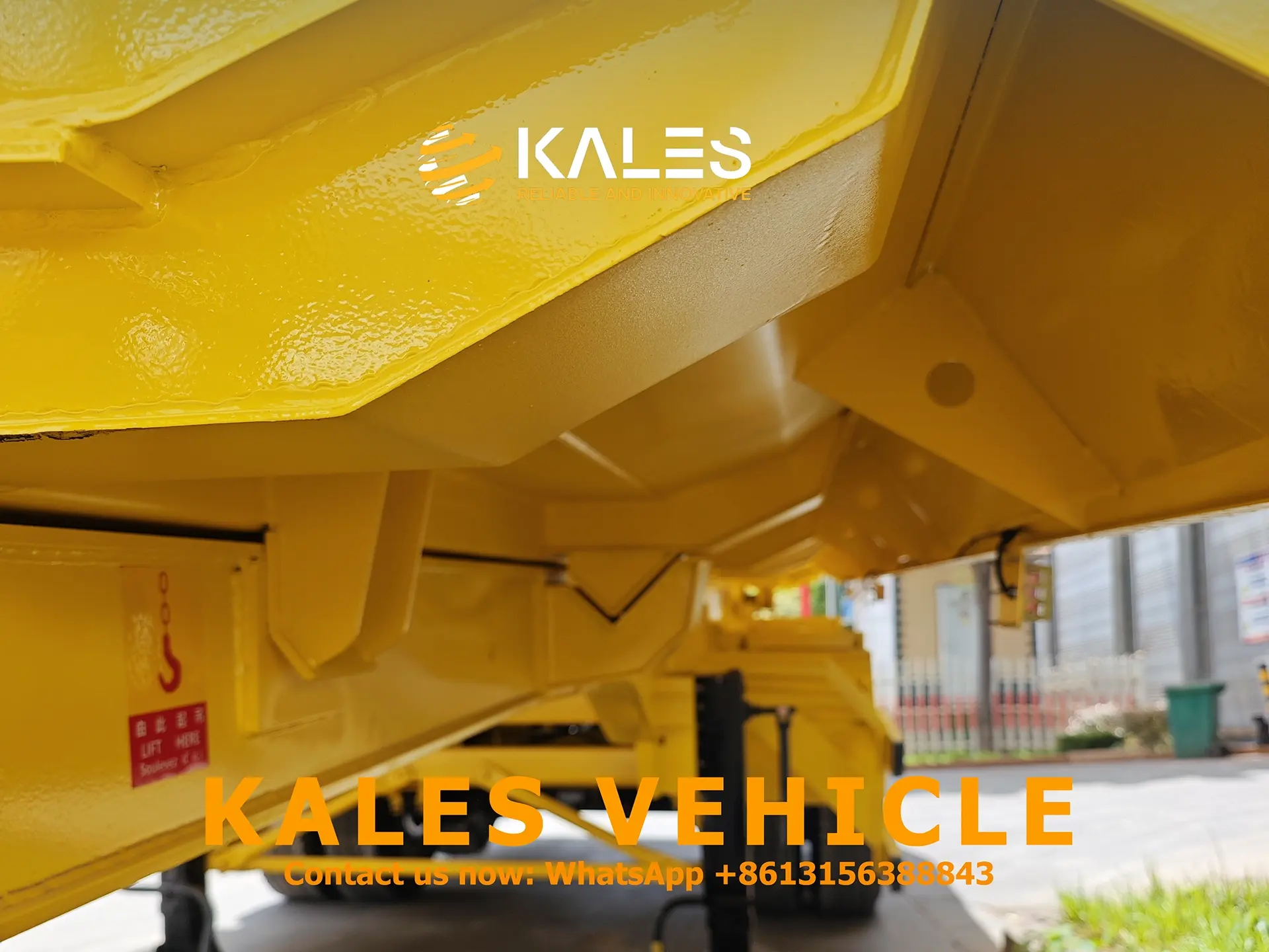 80-Ton U-Shape Rear Dump Semi Trailer – HYVA Cylinder, FUWA/BPW Axles | Kales Truck