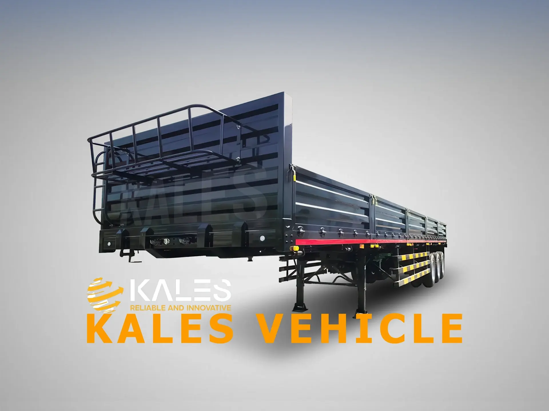 Side Wall Semi Trailer with reinforced removable panels